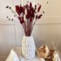 Mini Red And White Bunny Tail Arrangement, thumbnail 2 of 3