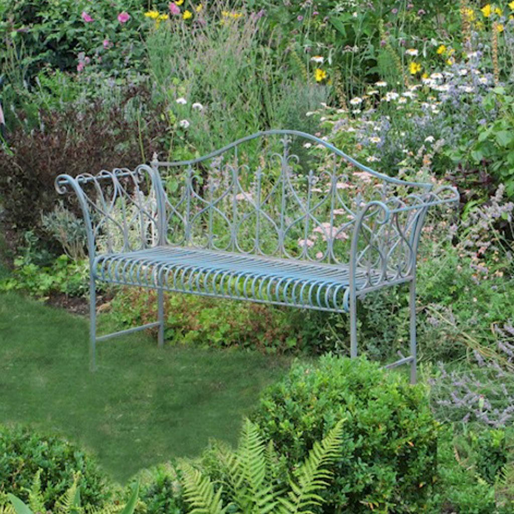 Antique Blue Vintage Garden Bench By Dibor | notonthehighstreet.com