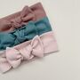 Topknot Bow Headband Ribbed Essential Set, thumbnail 1 of 5