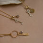 Astralis Silver Key Necklace Gold Filled Cubic Zirconia, thumbnail 7 of 7