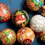 Kashmiri Christmas Tree Decoration Retro Bauble, thumbnail 1 of 2