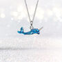 Narwhal Necklace In Sterling Silver, thumbnail 2 of 10