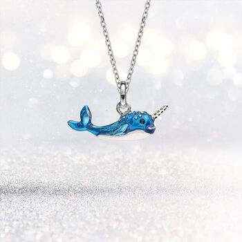 Narwhal Necklace In Sterling Silver, 2 of 10
