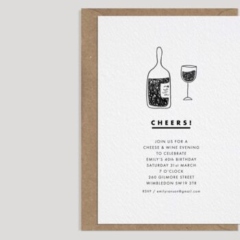 Cheers! Birthday Party Invitations, 2 of 3