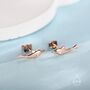 Sterling Silver Extra Tiny Dolphin Fish Stud Earrings, thumbnail 7 of 12