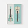 Ukulele Print | Musical Instrument Poster, thumbnail 4 of 8