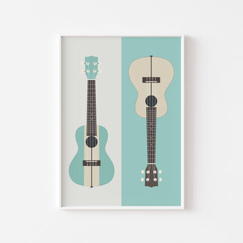 Ukulele Print | Musical Instrument Poster, 4 of 8