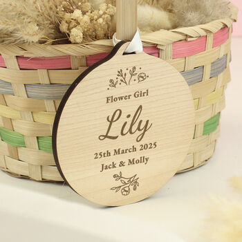Personalised Wedding Wooden Tag For Hangers And Seats, 10 of 11