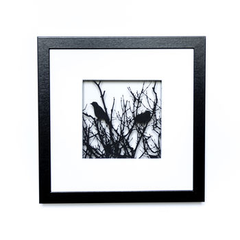 Framed Birds In A Tree Papercut Art, 2 of 7