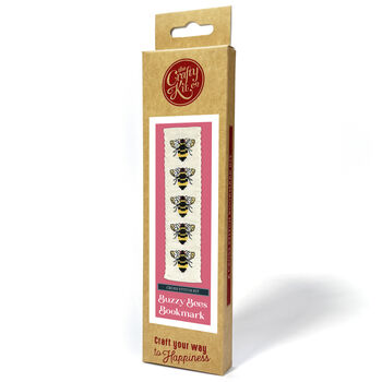 Buzzy Bees Cross Stitch Bookmark Kit, 3 of 6