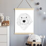 Custom Line Colour Portrait Personalised Dog Cat Art, thumbnail 2 of 7
