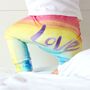 Love Rainbow Organic Leggings, thumbnail 2 of 7