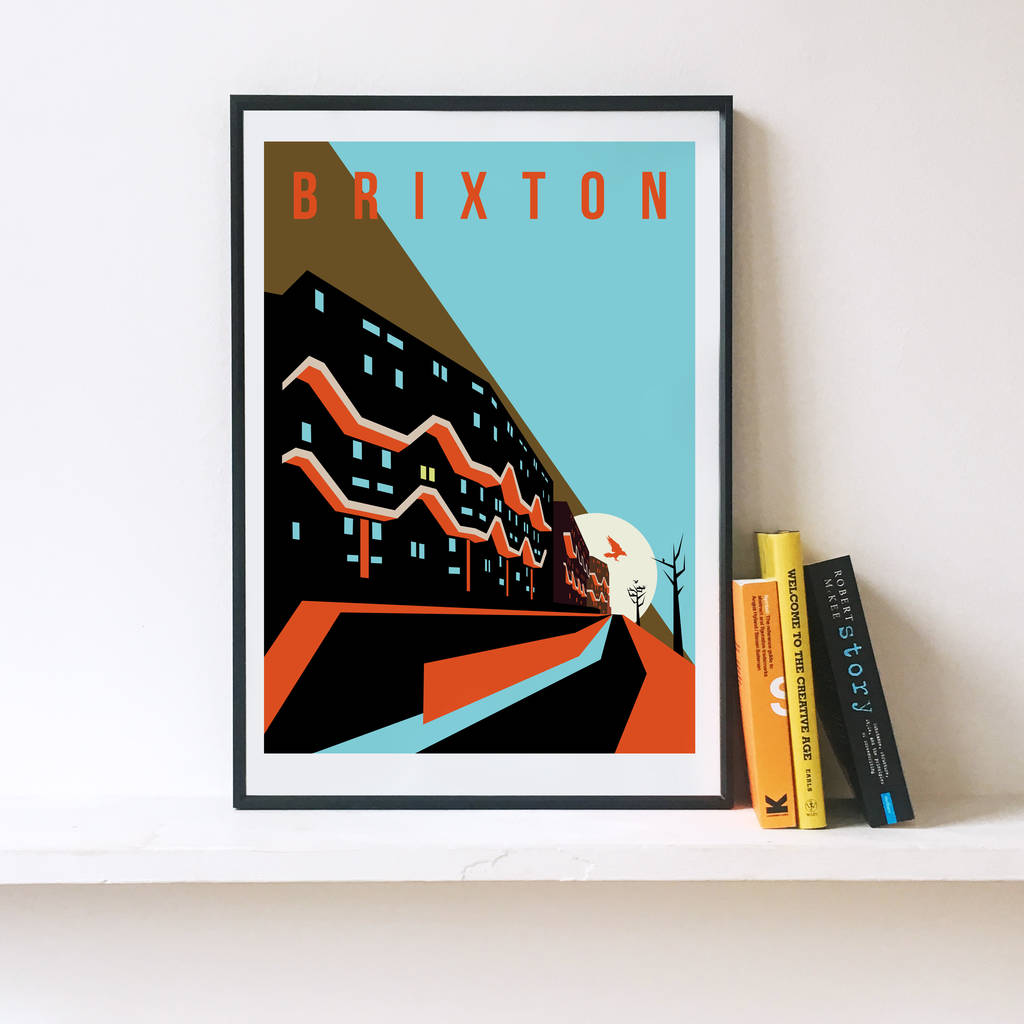 Brutalist London Southwyck House Illustrated Poster, 1 of 4