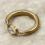 Gold Moonstone And Diamond Ring, thumbnail 1 of 2