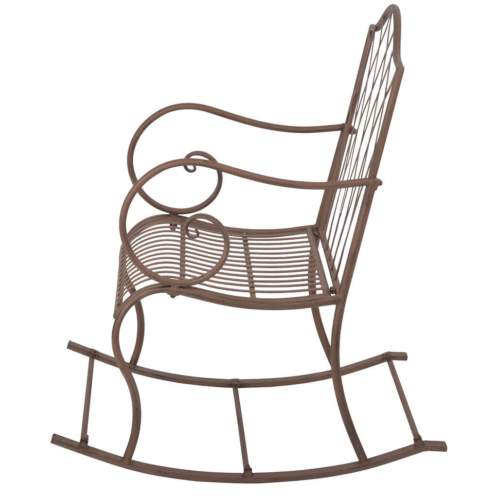Vintage Rectory Metal Garden Rocking Chair By The Orchard Furniture