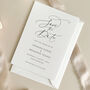 Romantic Script Wedding Invitation, thumbnail 4 of 6