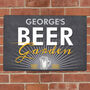 Personalised Beer Garden Metal Wall Sign, thumbnail 1 of 3
