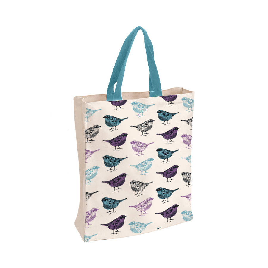 blue birds tote bag by cherith harrison | notonthehighstreet.com