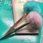 Flamingo Fluffy Pom Pom Pen, thumbnail 10 of 12