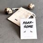 Roarsome Dinosaur Earrings In Sterling Silver, thumbnail 4 of 5