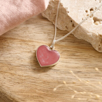 Heart Cremation Ashes Necklace For Human Or Pet Ashes, 3 of 5