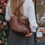 Leather Handbag, Crossbody Shoulder Bag Brown, thumbnail 2 of 6