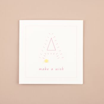 Personalised Pink Initial 'Make A Wish' Birthday Card, 5 of 6