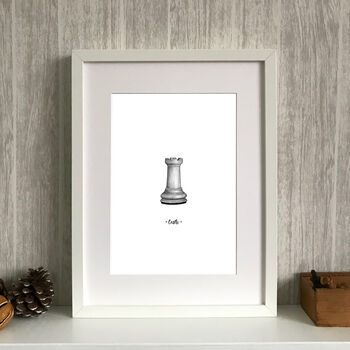Personalised Chess Piece Print, 3 of 6