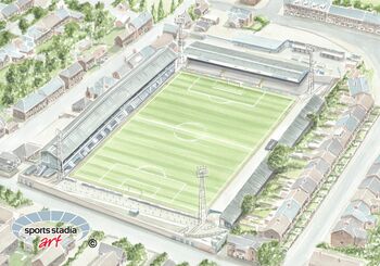 Chesterfield Fc Saltergate Stadium Art Print, 2 of 3