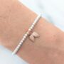 Sterling Silver And Rose Gold Angel Wings Bracelet/Anklet, thumbnail 1 of 7