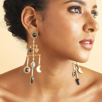 Seven Healing Stones Multilayer Balance Earrings, 2 of 3