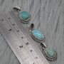 Turquoise Pendant: Sterling Silver, December Birthstone, thumbnail 6 of 6