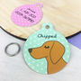 Vizsla Personalised Illustrated Dog ID Name Tag, thumbnail 9 of 11
