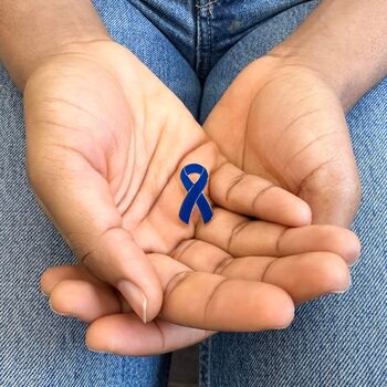 Blue Awareness Ribbon Bracelet Wristband, 9 of 10