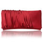 Red Satin Clutch Handbag Ella, thumbnail 2 of 7