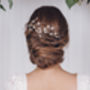Floral Gold Silver Or Rose Gold Bridal Headpiece Cherry, thumbnail 5 of 12