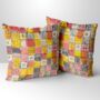 Patchwork Delight Hand Made Poly Linen Cushions, thumbnail 1 of 7