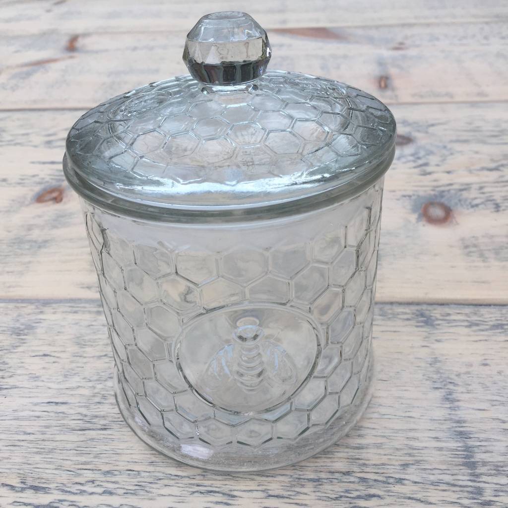 glass storage jar by ella james