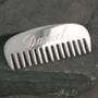 Personalised Sterling Silver Moustache And Beard Comb, thumbnail 1 of 2