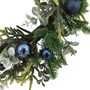 Midnight Blue Bauble Wreath, thumbnail 4 of 5