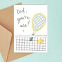 Tennis Card For Dad, Daddy Or Grandad, thumbnail 3 of 4