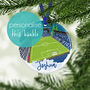 Personalised Tranmere Rovers Xmas Bauble, thumbnail 1 of 5