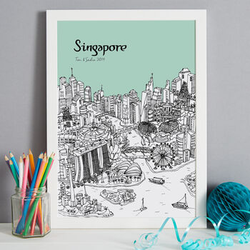 Personalised Singapore Print, 7 of 10