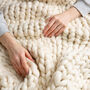 Captain's Giant Blanket Beginner Knitting Kit, thumbnail 2 of 8