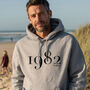 Personalised Year Hoodie – Original – Milestone Birthday Gift, thumbnail 1 of 12