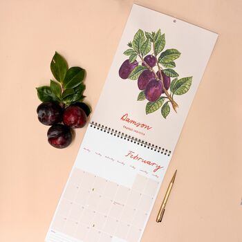 2025 Fruit Illustration Wall Calendar, 10 of 12