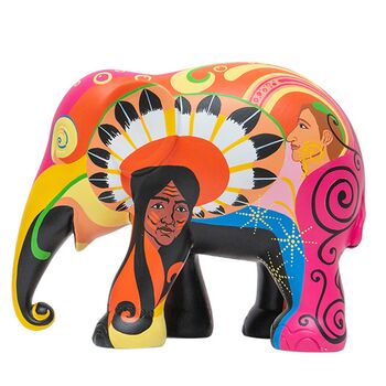 'Psycho' Hand Painted Limited Edition 15cm Elephant, 8 of 12