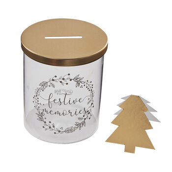 Festive Memory Jar With Gold Tree Notelets, 3 of 4