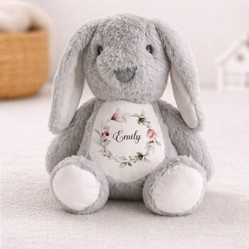 Personalised Baby Bunny Soft Toy Gift, 9 of 10