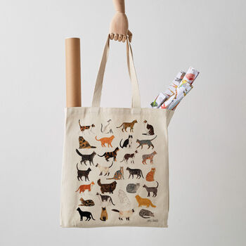 Cat Canvas Tote Bag, 2 of 4